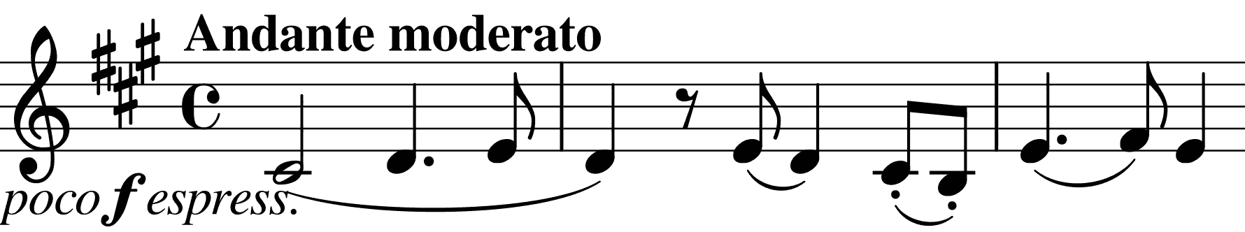 opening of the second movement