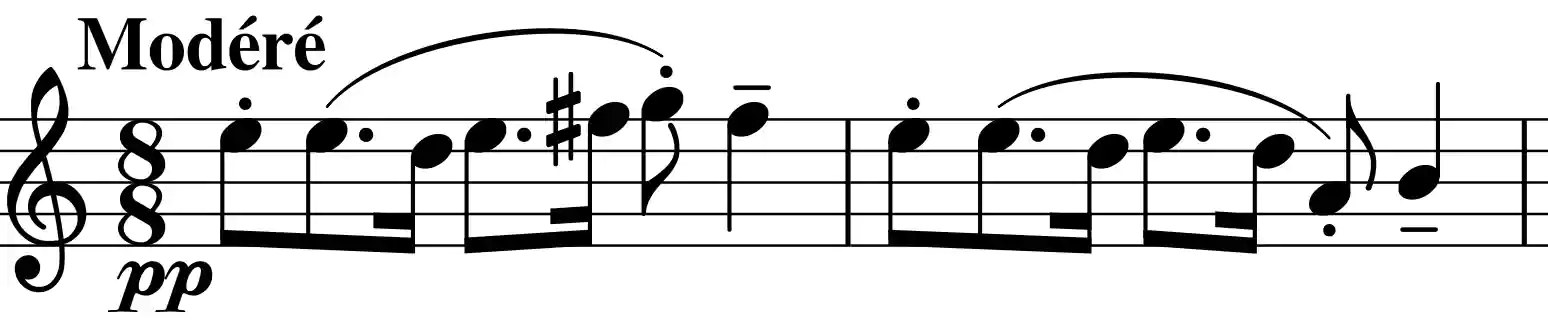opening of the Ravel Trio