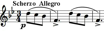 opening figure of the Scherzo