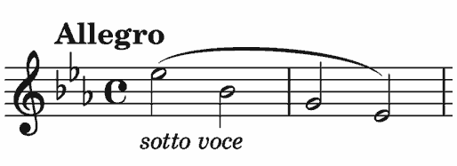 Allegro sotto voce